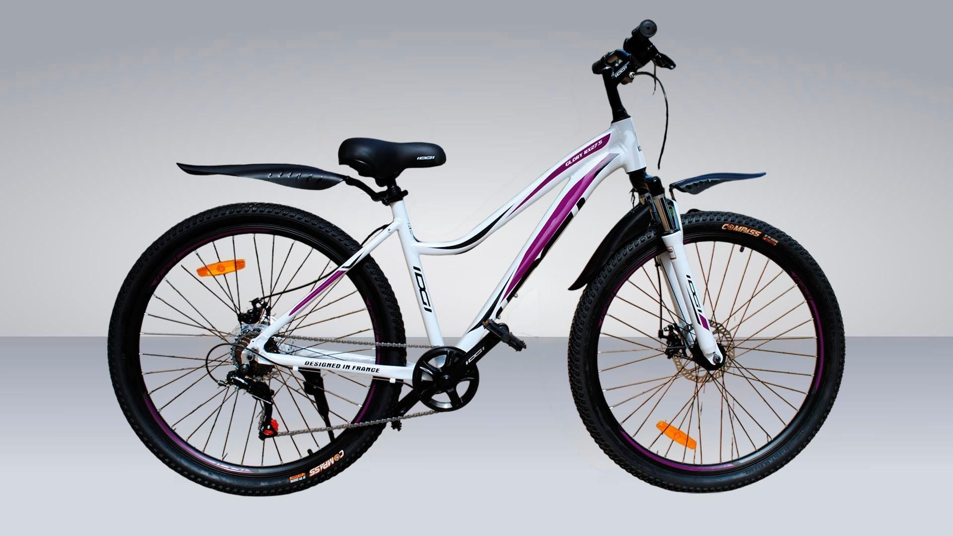 IDGI GLORY RX 27.5 бело-красный Оборудование: SHIMANO